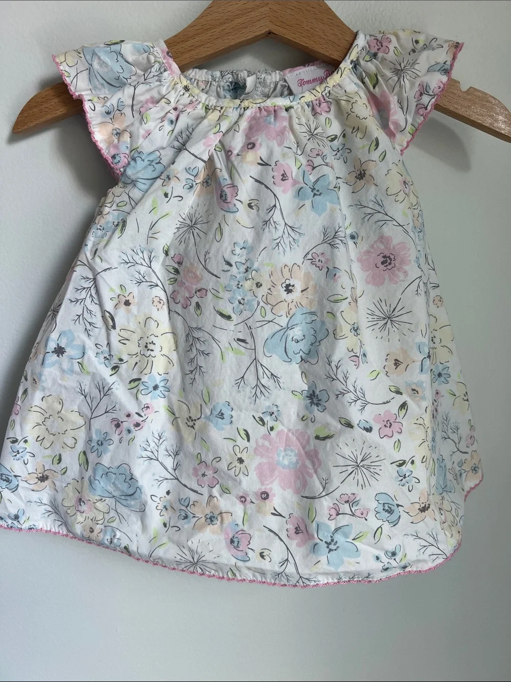 Tommy Bahama | Pastel Floral Baby Dress in Pink, Blue and Yellow Size 3-6 Months